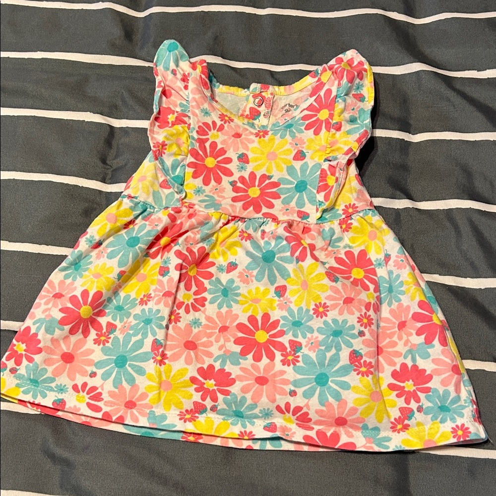 Carter's Floral Dress - Pink, Yellow, Blue